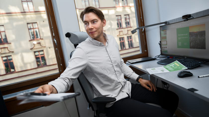 Bild på Joakim Wirén, chefsekonom på Gröna arbetsgivare.