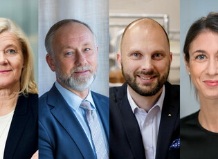 Kollage med Lena-Liisa Tengblad, Jonas Siljhammar, Martin Lundell och Irene Waldemarson.