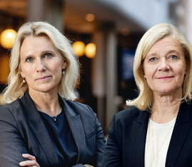 Anna Vargö, förhandlingschef Gröna arbetsgivare, och Lena-Liisa Tengblad, vd Gröna arbetsgivare.