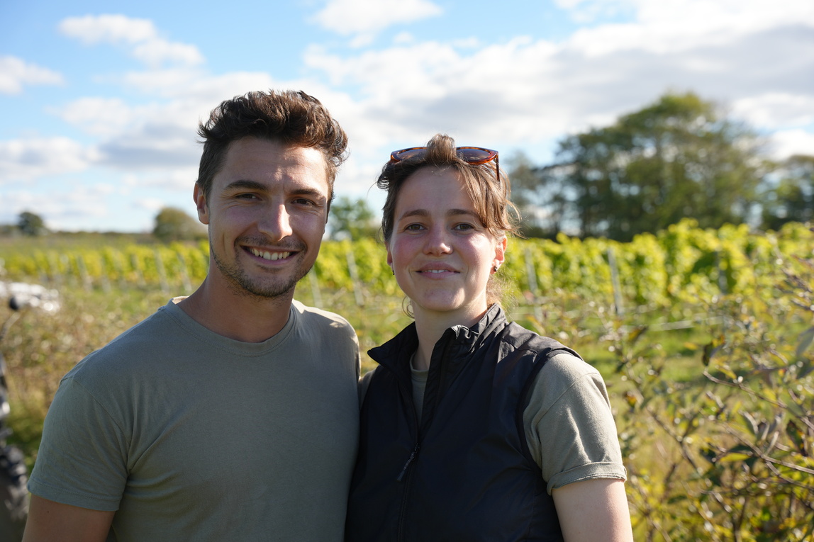 Bild på Romain Chichery och Emma Berto.