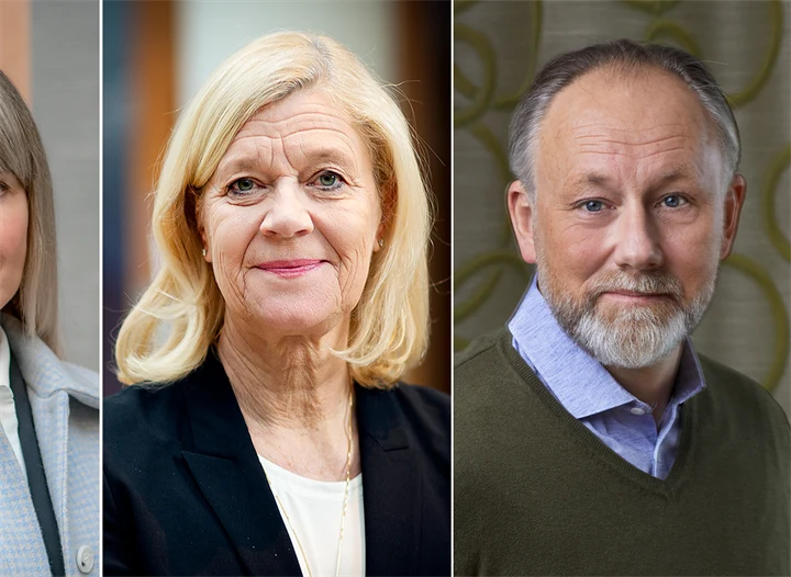 Ann Öberg, vd Almega, Lena-Liisa Tengblad, vd Gröna arbetsgivare, och Jonas Siljhammar, vd Visita.