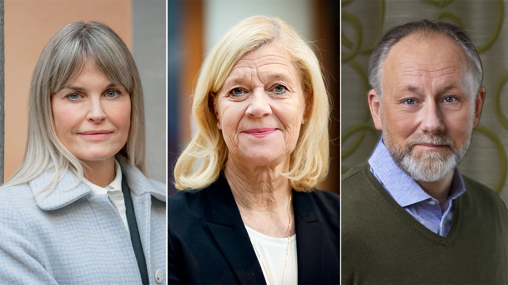 Ann Öberg, vd Almega, Lena-Liisa Tengblad, vd Gröna arbetsgivare, och Jonas Siljhammar, vd Visita.